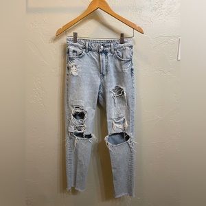 & Denim (H&M) Light-wash Boyfriend Jeans - Size 2 (UK 34)